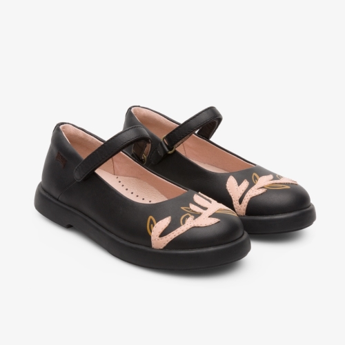 Camper Twins Ballerina Sko Børn Sort CNQBDM-956